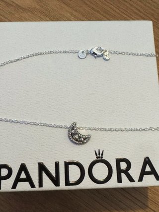 Conjunto Pandora Luna y Estrellas Plata