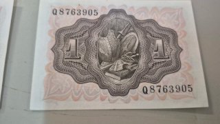 5 Billetes Banco de España 1 Peseta 1951