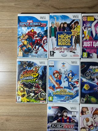 Lote 10 Juegos Nintendo Wii Mix