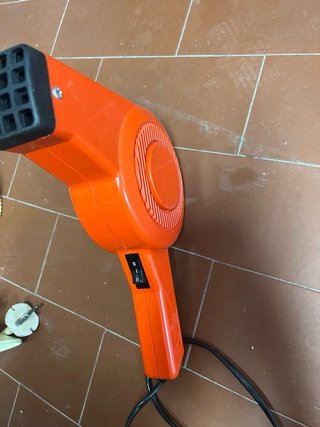 Asciugacapelli vintage arancione