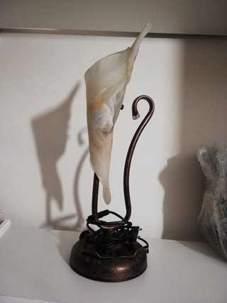 Lámpara Hierro Forjado y Cristal