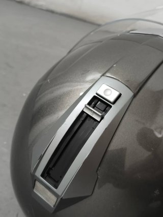 Casco de Moto HJC FS11 Gris, Visor solar integrado