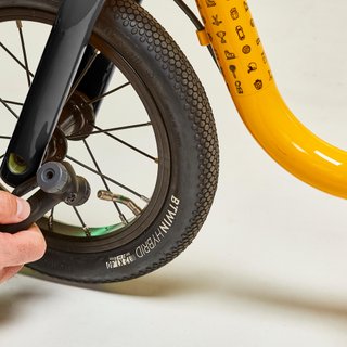 Bicicleta sin pedales niños 12 pulgadas Runride 900 amarillo