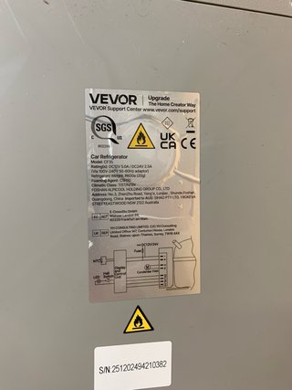 Nevera Portatil Coche Vevor CF35 100-240V
