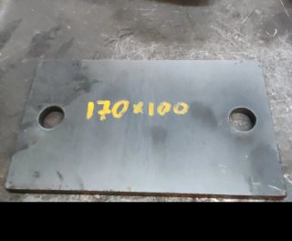 Placa de acero 170x100