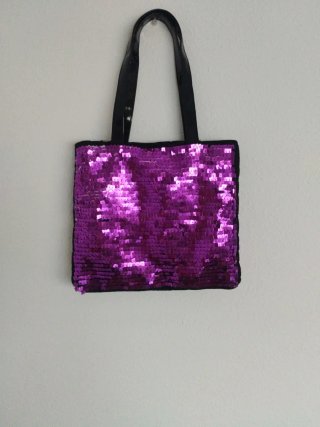 Bolso de mano multicolor con lentejuelas