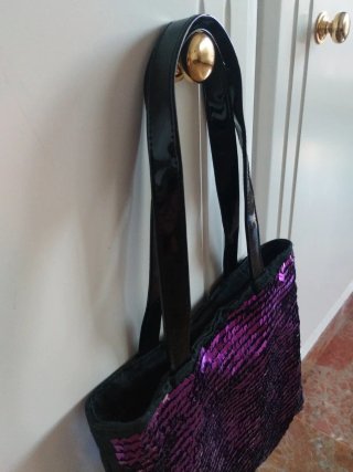Bolso de mano multicolor con lentejuelas