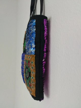 Bolso de mano multicolor con lentejuelas
