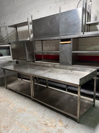 Mesa de trabajo industrial 305x80x87