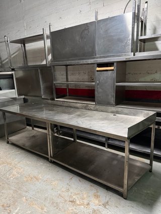 Mesa de trabajo industrial 305x80x87