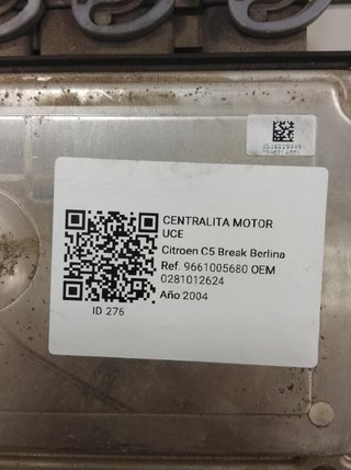 Centralita motor uce citroen 0281012624 c5 1.6 276