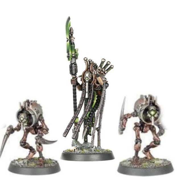 Necron Plasmancer y Cryptothralls