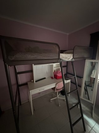 2 habitaciones completas literas y escritorios