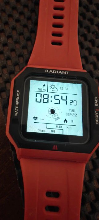 Reloj Radiant Neo Naranja y Plata