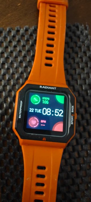 Reloj Radiant Neo Naranja y Plata