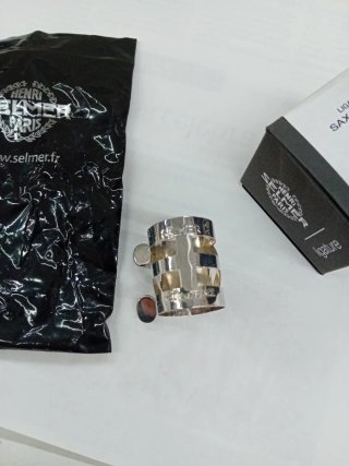 Abrazadera Selmer Saxo Tenor Metal Plateado