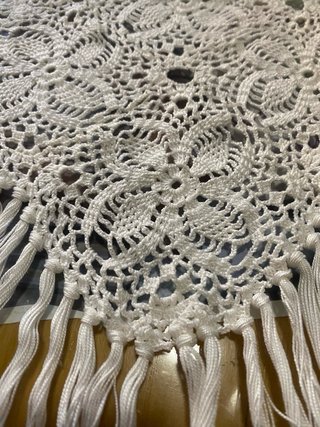 Tapete Crochet Blanco