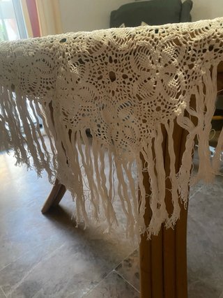 Tapete Crochet Blanco