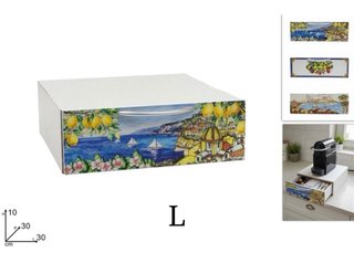 Portacialde decorato con teste siciliane
