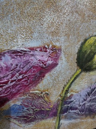 Quadro con cornice floreale
