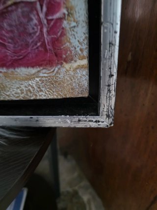 Quadro con cornice floreale