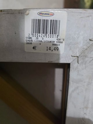 Quadro con cornice floreale