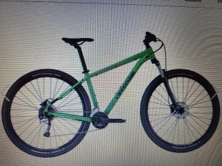 Bicicleta Montaña Cannondale Verde talla L.