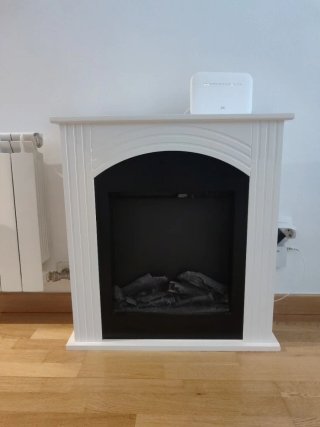 Chimenea Eléctrica Decorativa Blanca