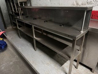 Mesa de trabajo inoxidable
