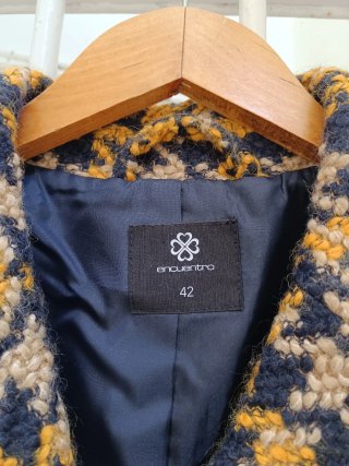 Chaquetón pata de gallo Encuentro Talla 42
