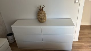 Cómoda doble Ikea blanca