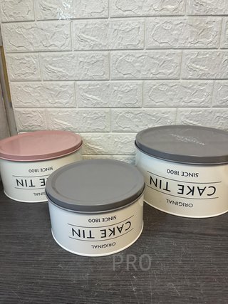 Juego de 3 moldes para tartas