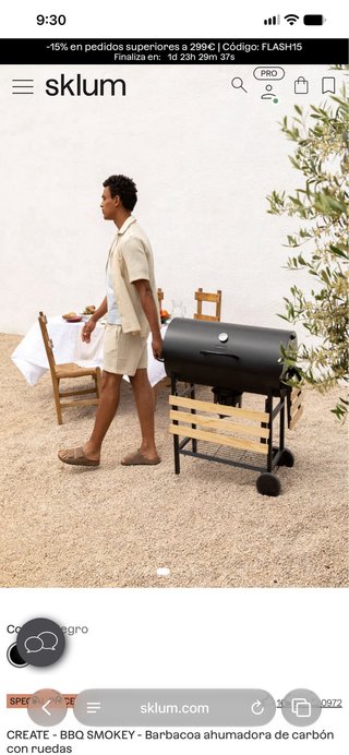 Barbacoa Create BBQ Smokey con ruedas