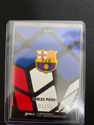 Tarjeta Carles Puyol FC Barcelona Daka 01/10