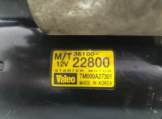 Hyundai 274964 3610022800 motor arranque getz (tb)