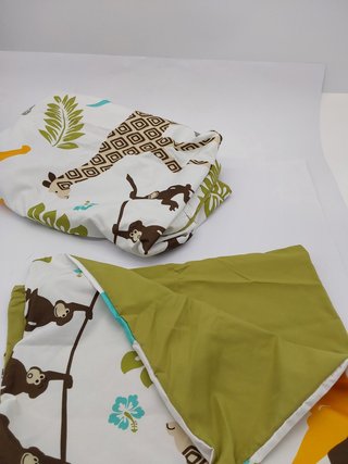 Amazon Basics 2 piezas Cama de microfibra Funda nórdica, infantil, funda de edredón de 100 x 135 cm