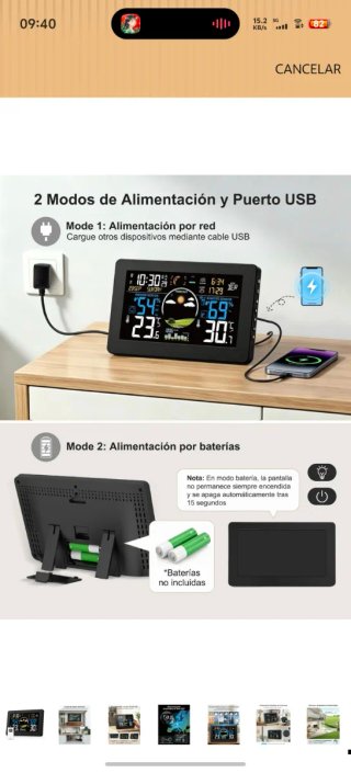 Estación Meteorológica Inalámbrica con Sensor