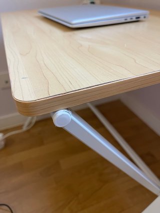 Mesa escritorio plegable madera y metal