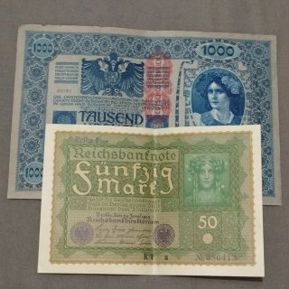 Billetes antiguos .