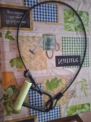 Candado U + Cable Acero 1.5m