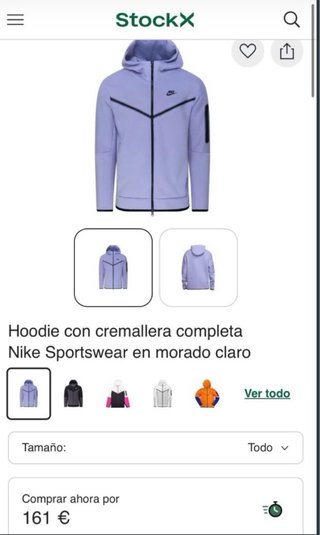 Sudadera Nike Tech Morada