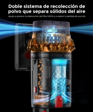 Aspiradora sin cable con accesorios