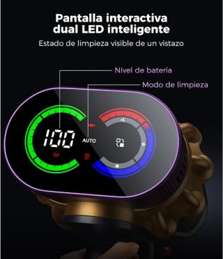 Aspiradora sin cable con accesorios
