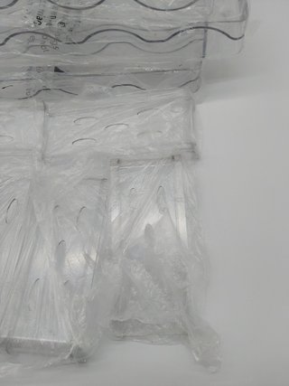 Organizador de Botellas de Vino y Agua Apilable para Armario, Frigorífico, Portabotellas de Plástico