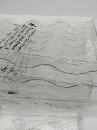 Organizador de Botellas de Vino y Agua Apilable para Armario, Frigorífico, Portabotellas de Plástico