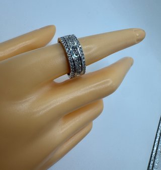Anillo Oro 18kt con Diamantes Princesa