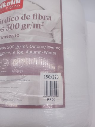 PIKOLIN Home - Edredón Nórdico Otoño-Invierno 300gr, Fibra Ecolofil Tacto Plumón, Relleno para Cama