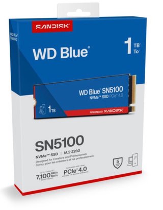 SSD WD Blue SN5100 1TB NVMe PCIe 4.0