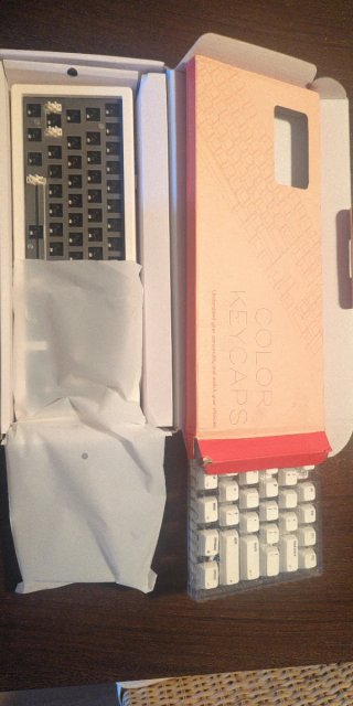Set Teclado Mecánico GMK67 Blanco