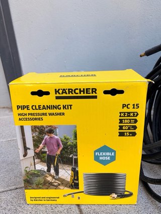 Hidrolimpiadora Karcher K4 + Kit Limpieza Tuberías
